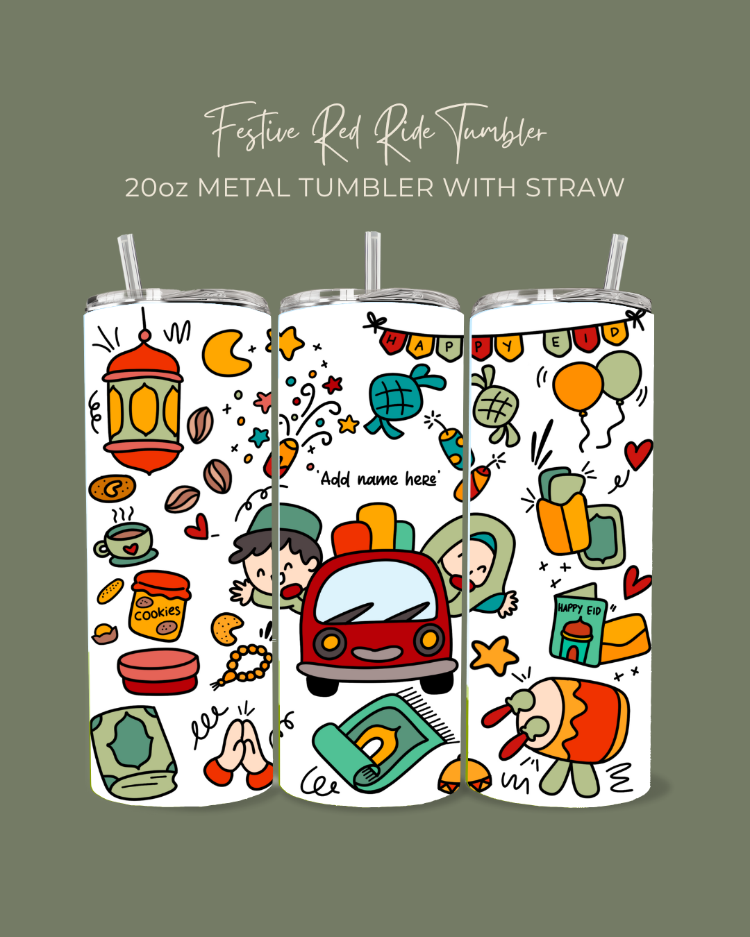 Festive Red Ride Tumbler