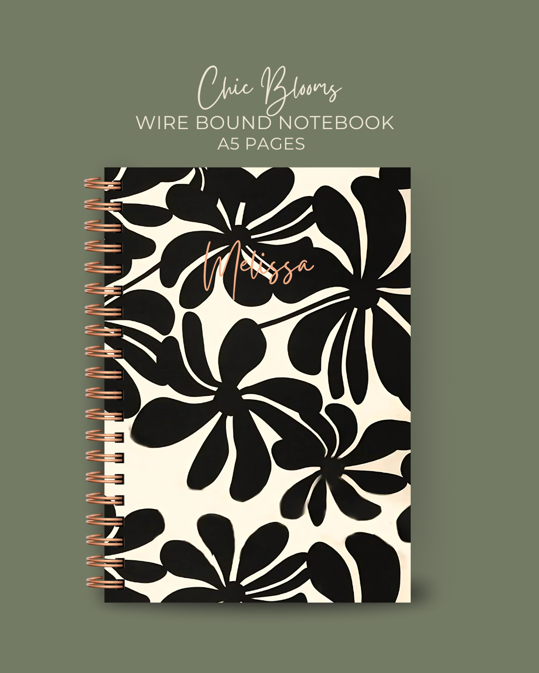 Chic Blooms Notebook