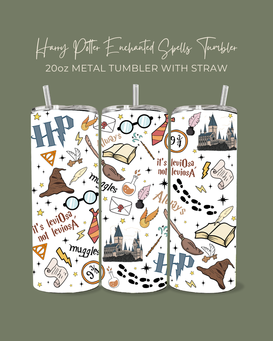 Harry Potter Enchanted Spells Tumbler