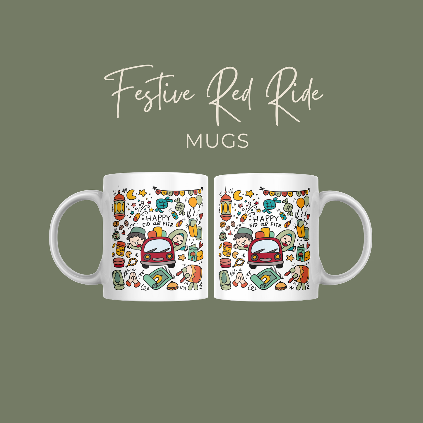 Festive Red Ride Mug