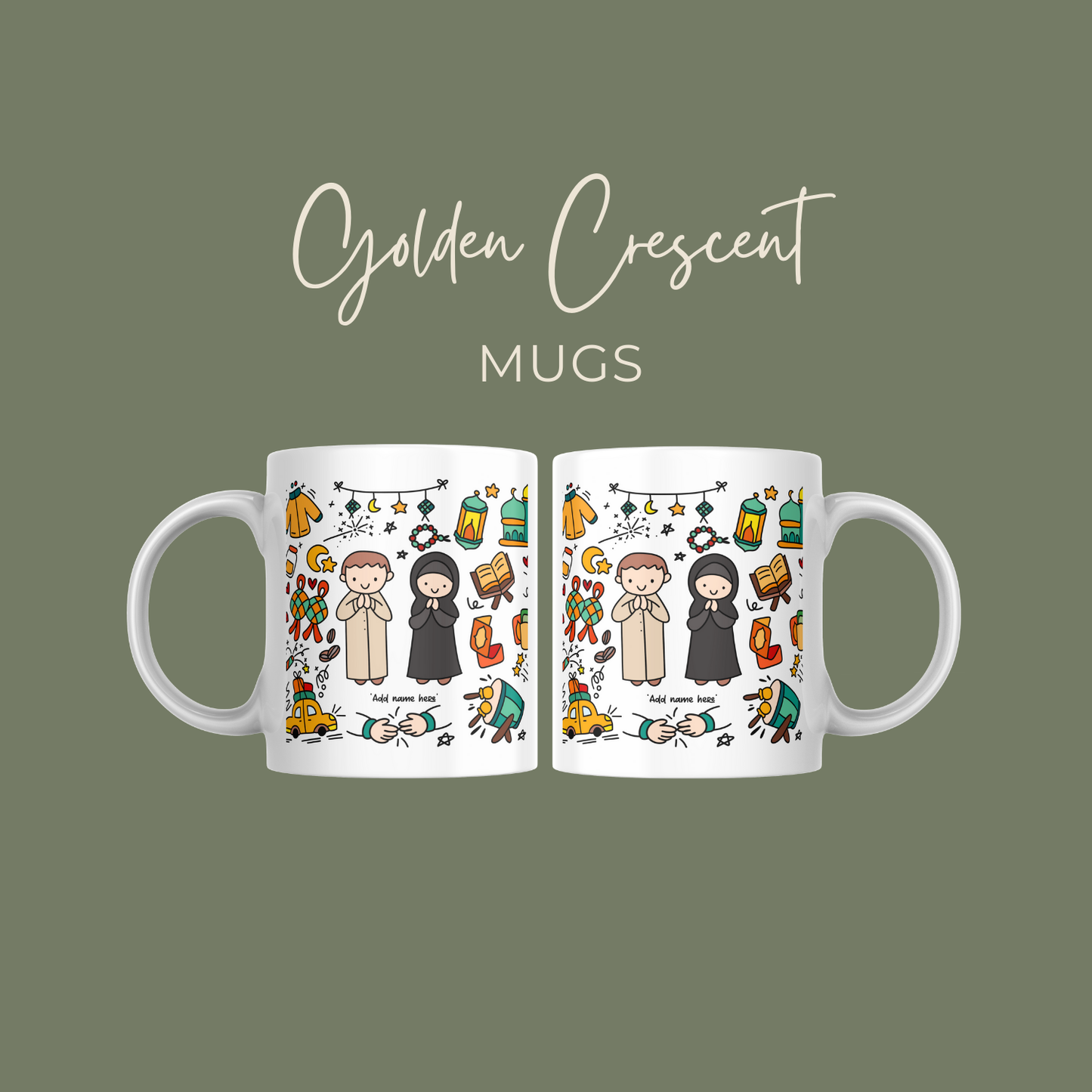 Golden Crescent Mug