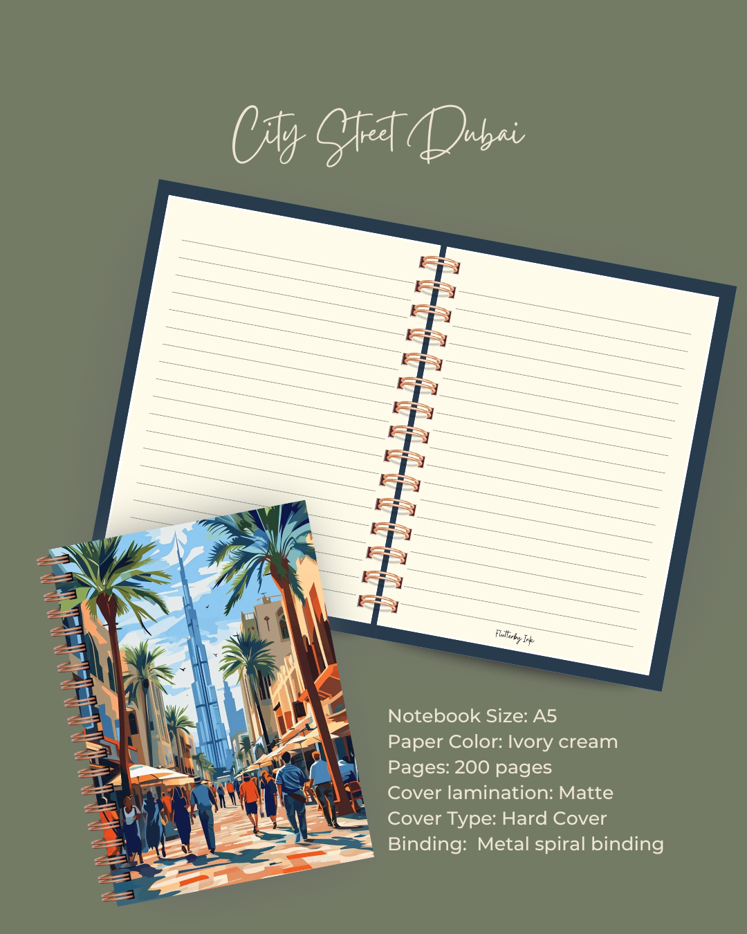 City Street Dubai Notebook