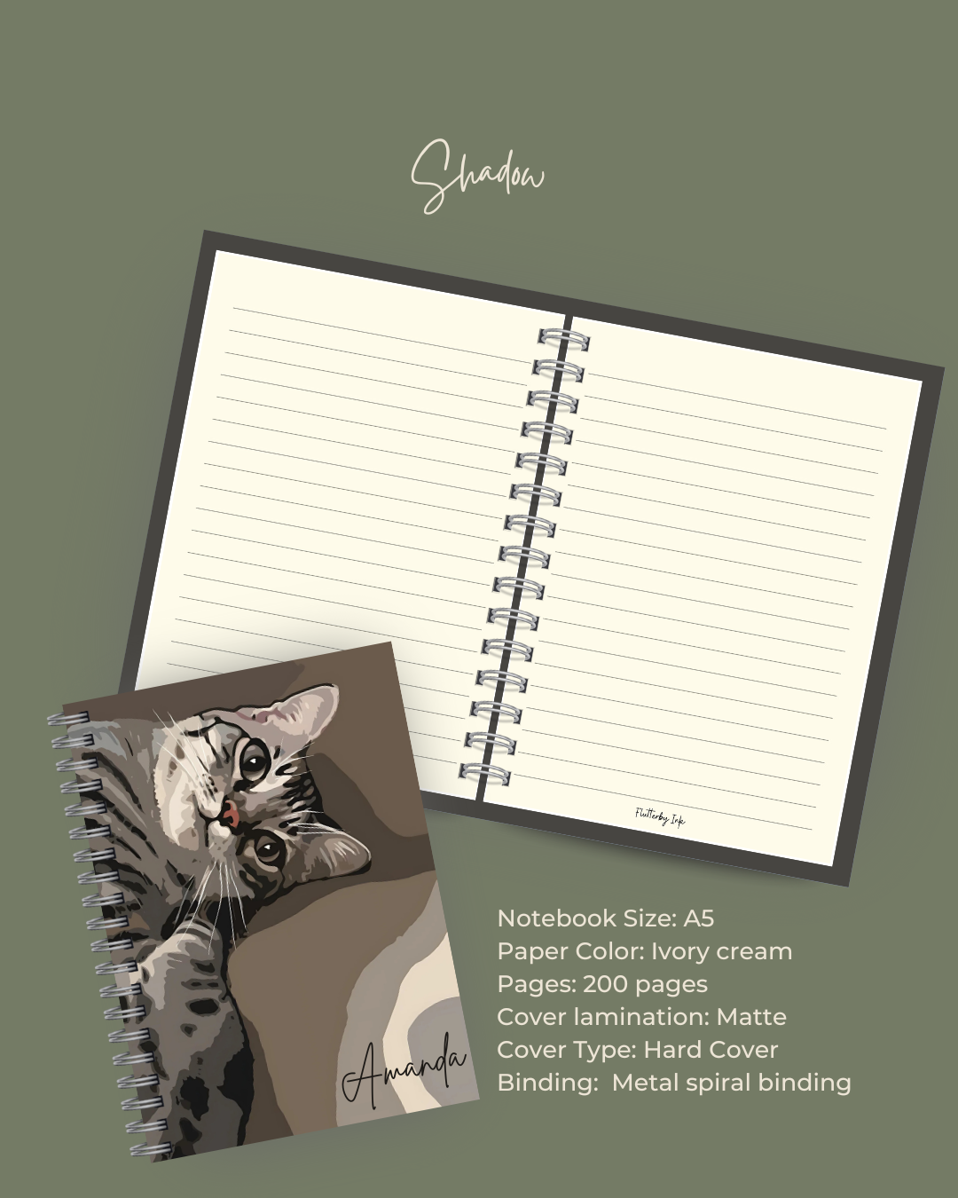Shadow the Cat Notebook