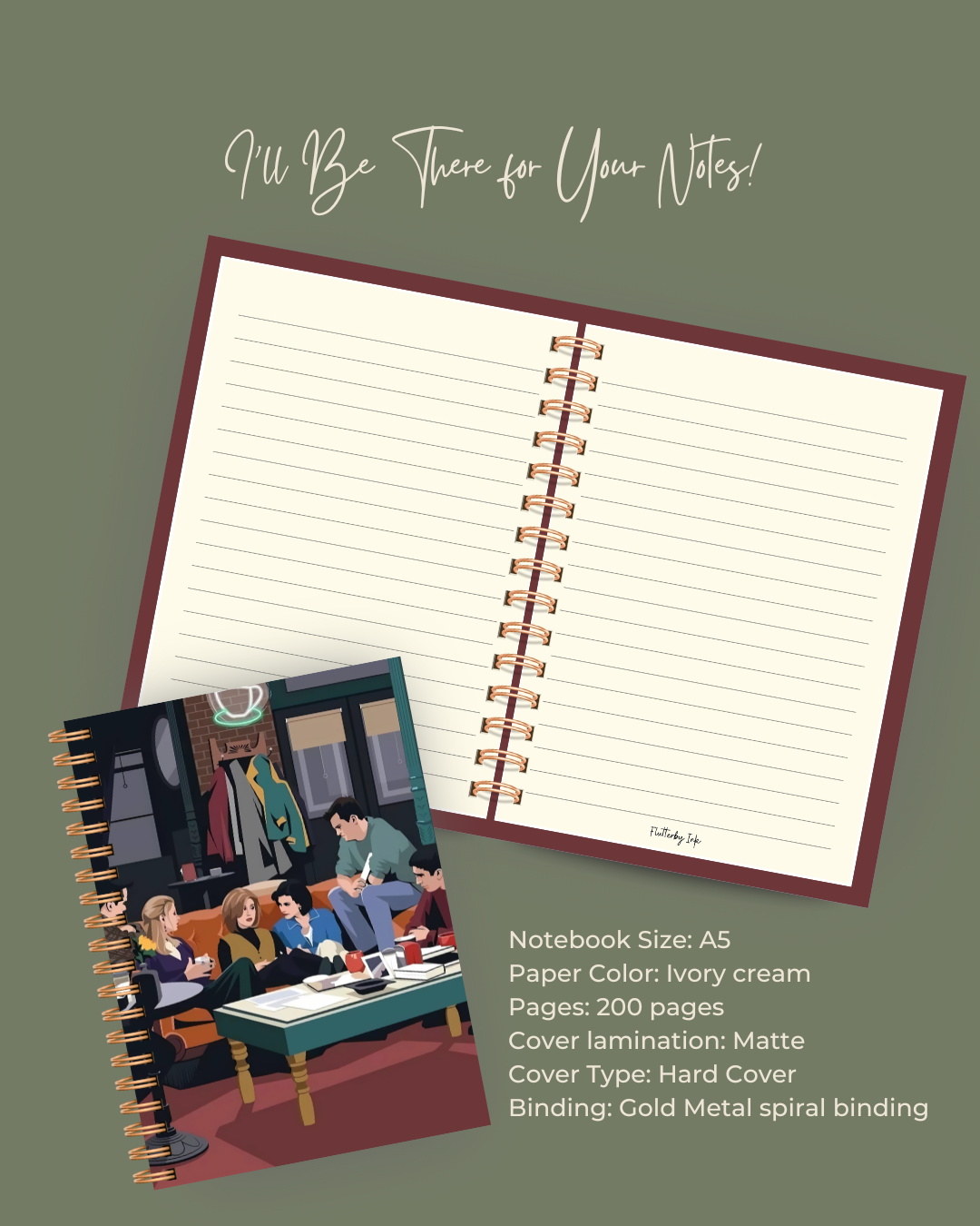 Central Perk vibes Notebook