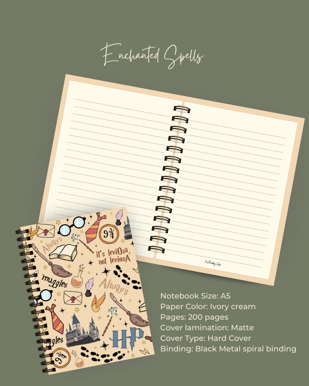 Harry Potter Enchanted Spells Notebook