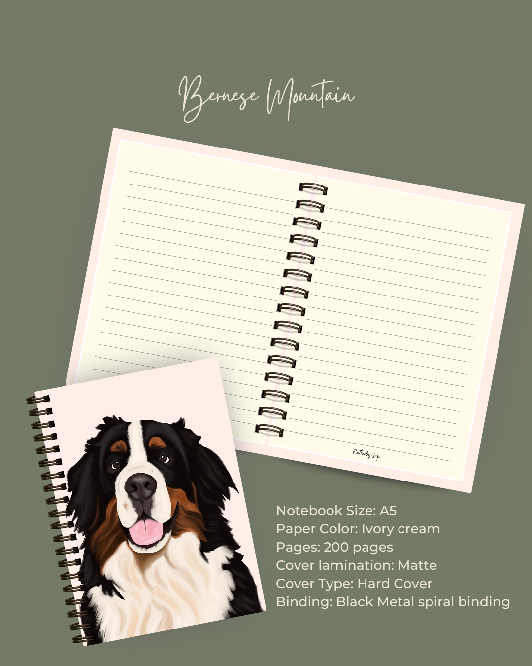 Bernese Mountain Notebook
