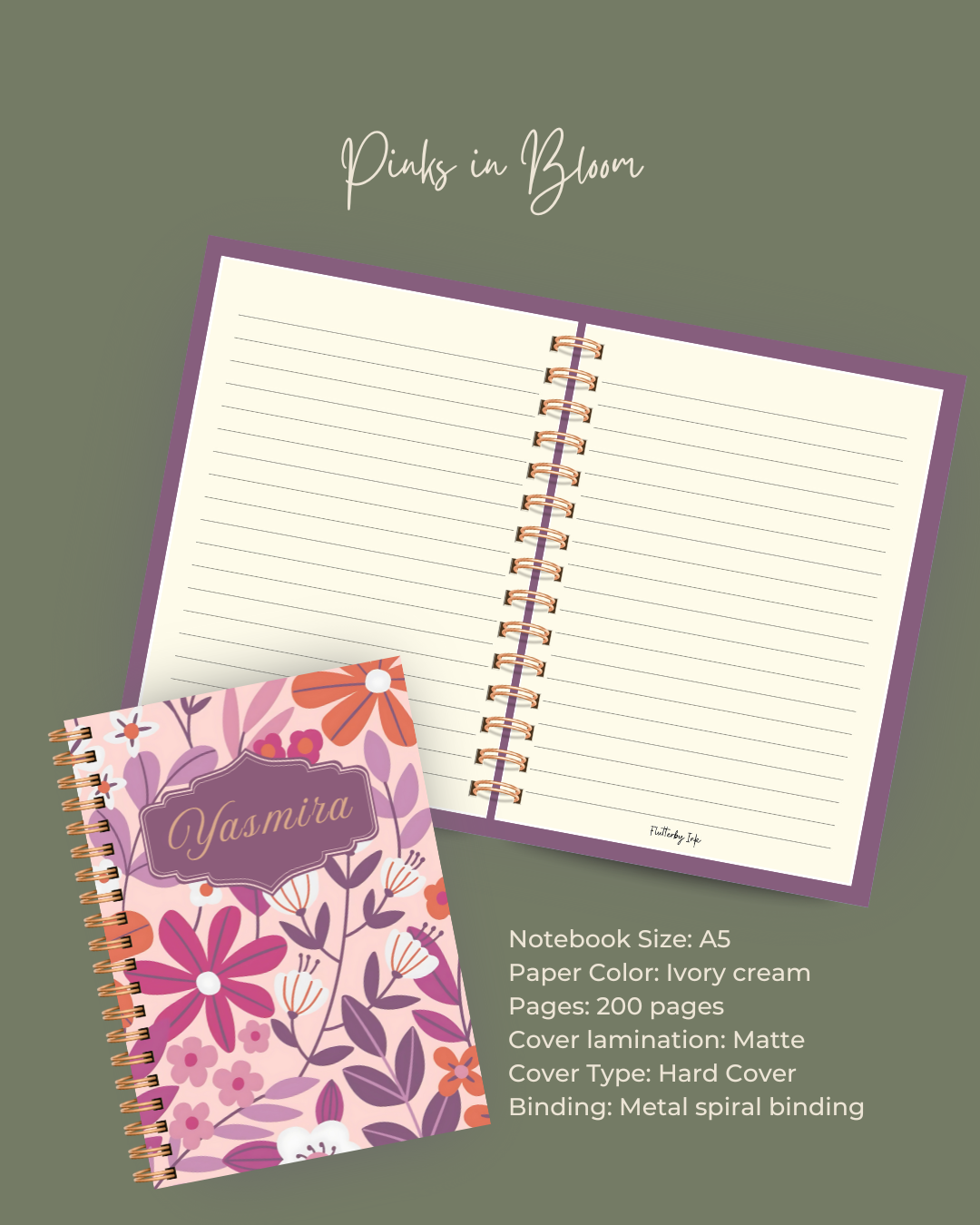 Pinks in Bloom Notebook