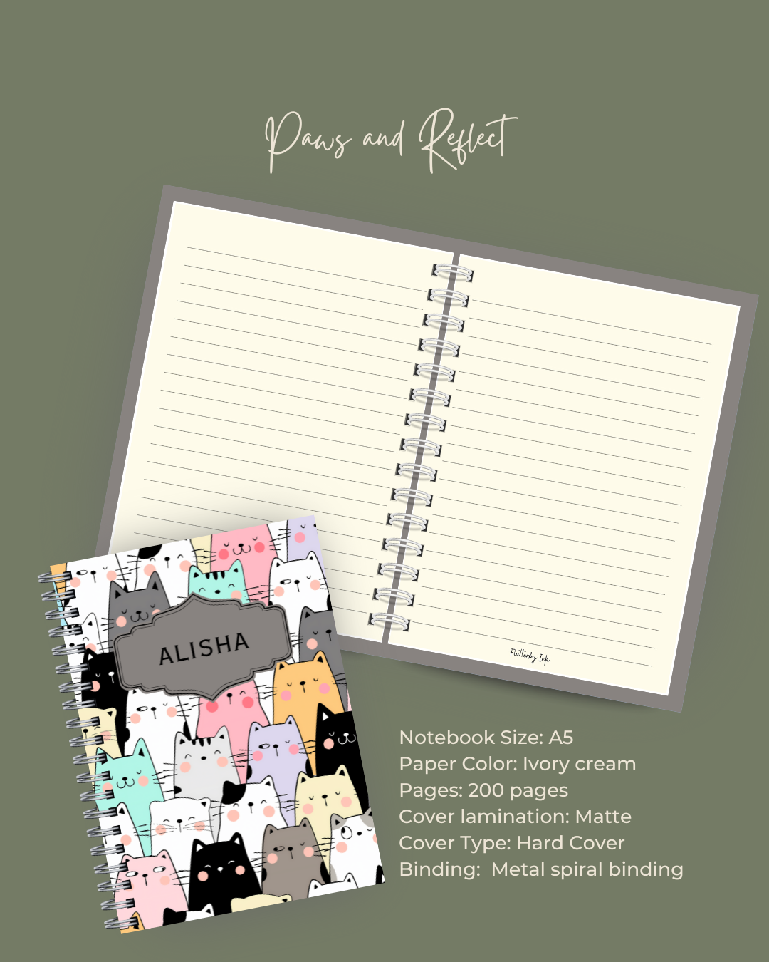 Paws and reflect Notebook