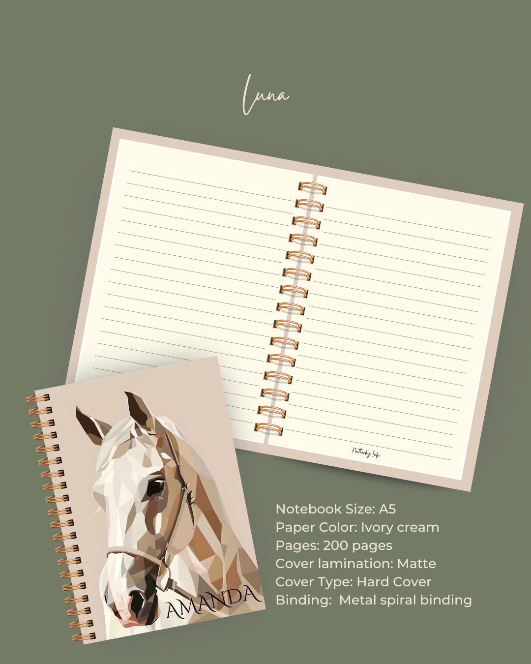Luna (Horse) Notebook