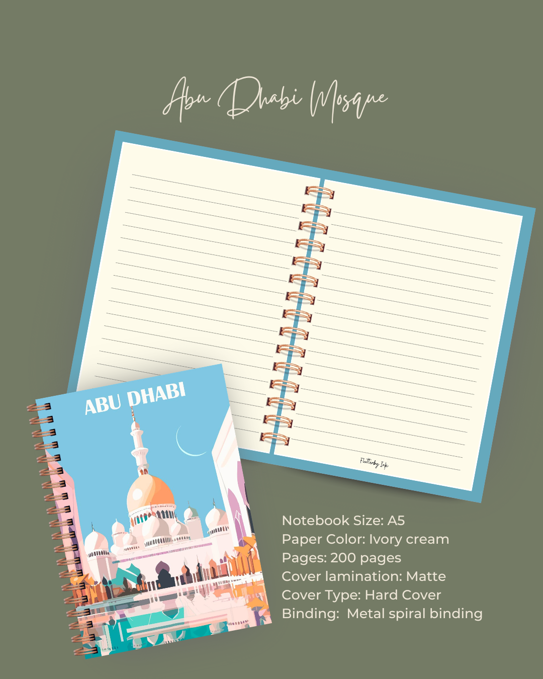 Abu Dhabi Mosque Notebook