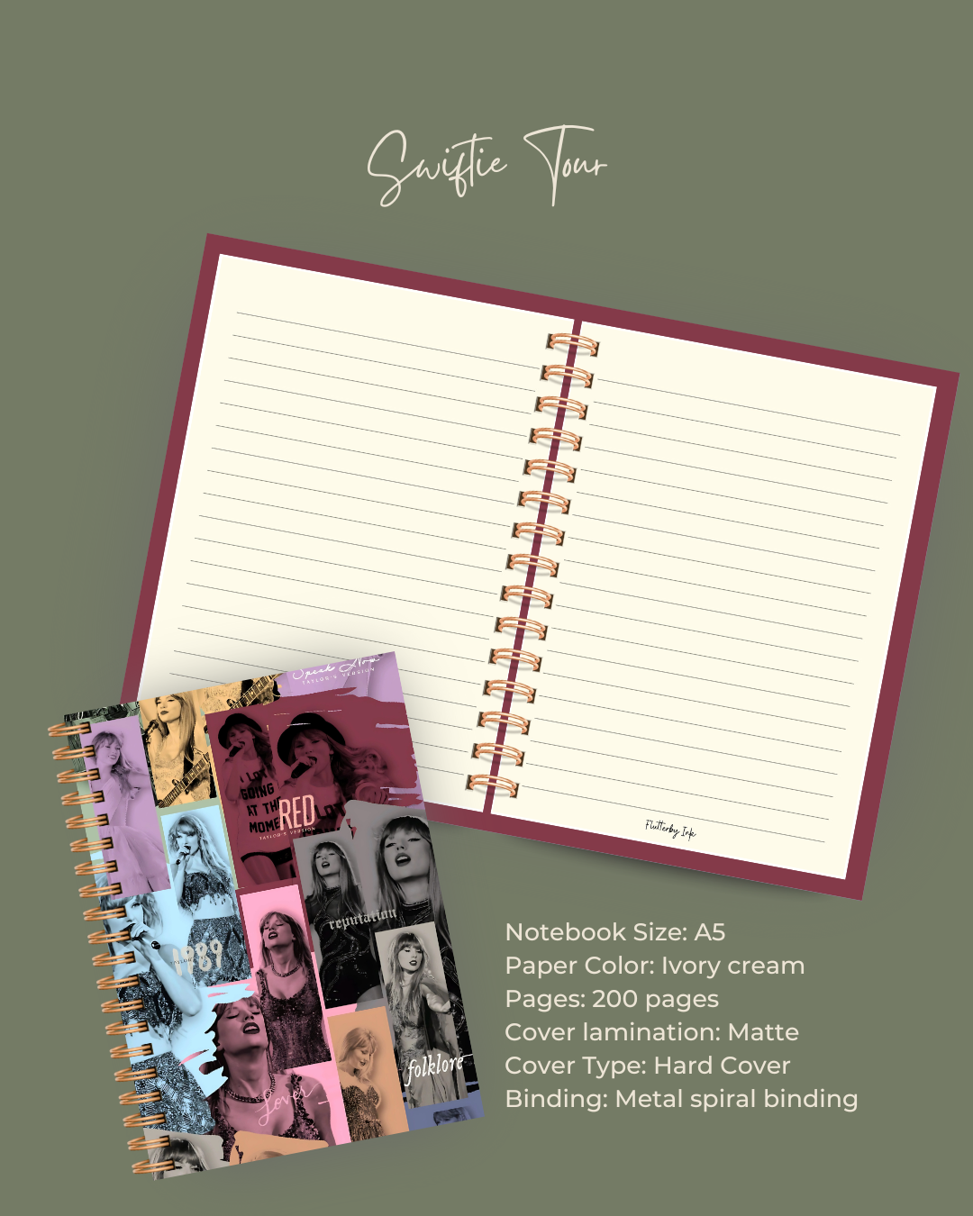 Swiftie Tour Notebook