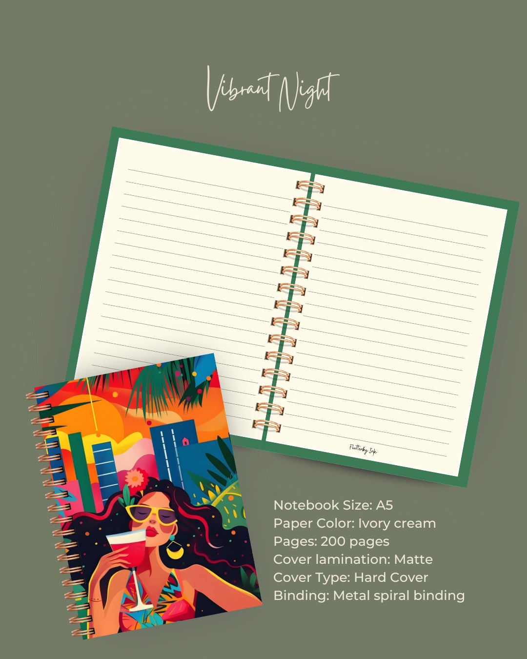 Vibrant Night Notebook