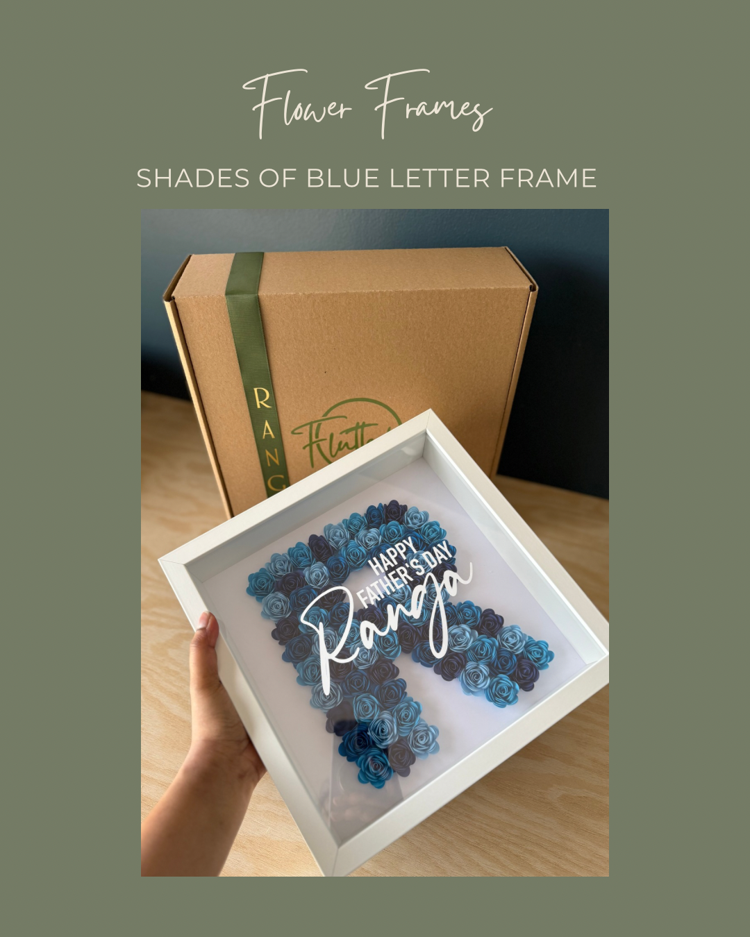 Flower Letter Frame - 25x25cm