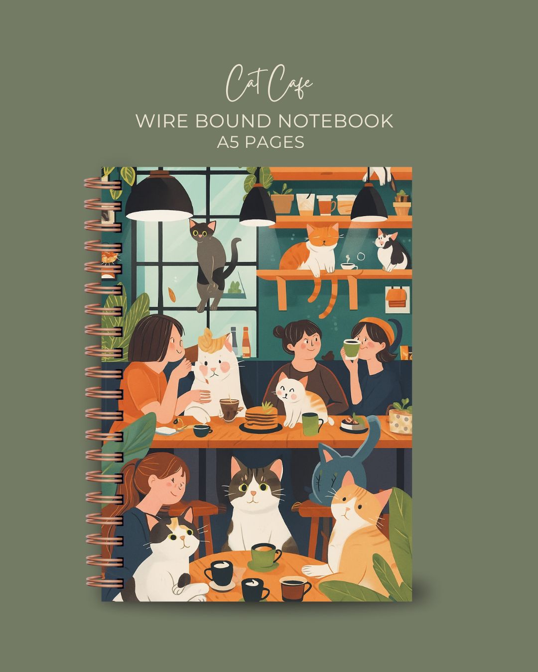 Cat Cafe Notebook