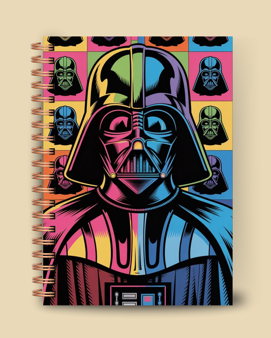 Neon Darth Vader Notebook