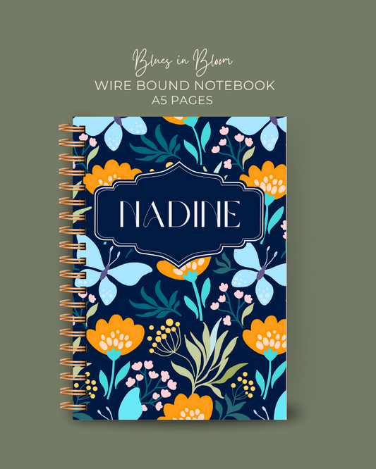 Blues in Bloom Notebook