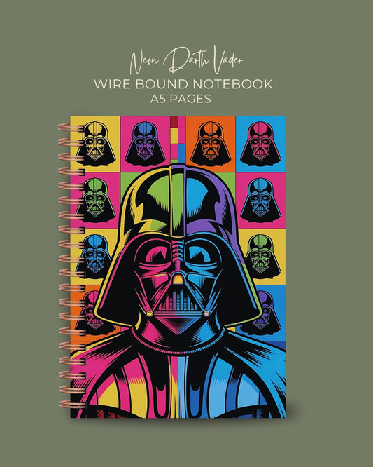 Neon Darth Vader Notebook