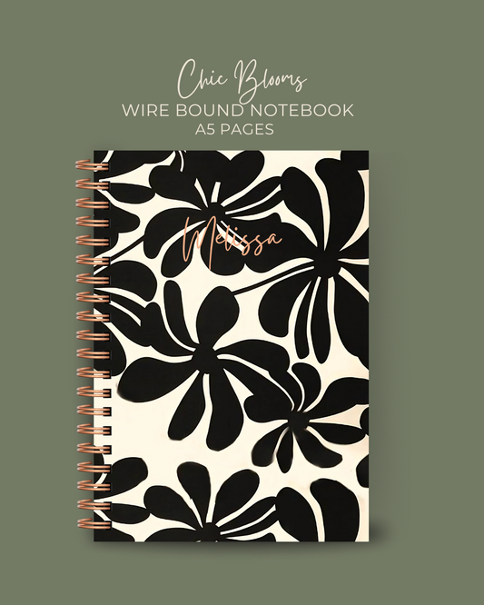 Chic Blooms Notebook