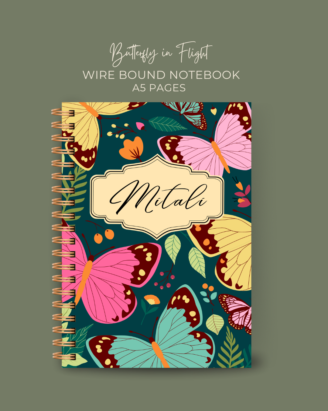 Butterfly in Flight Notebook