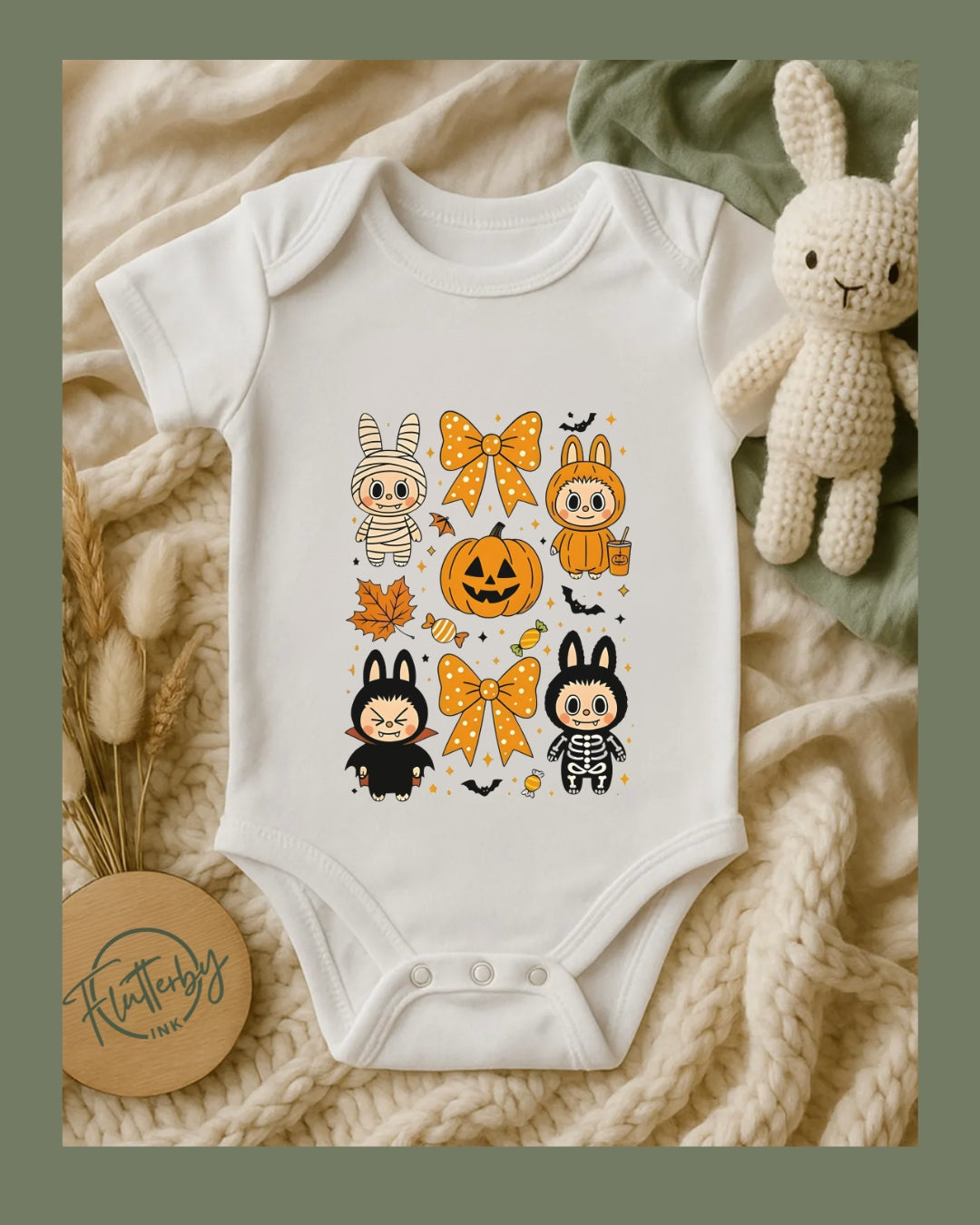 Labubu Halloween Baby Onesie