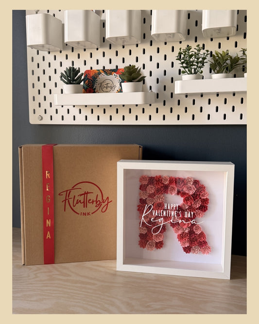 Flower Letter Frame - 25x25cm