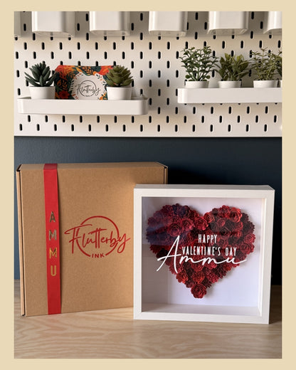 Flower Heart Frame - 25x25cm