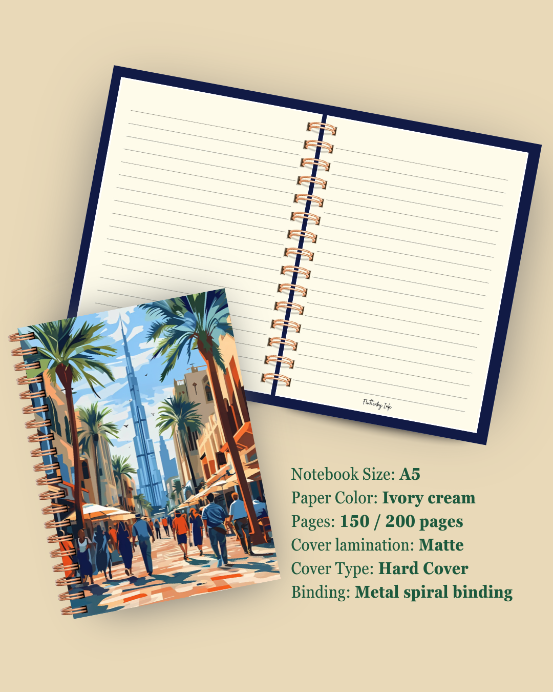 City Street Dubai Notebook
