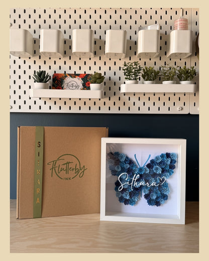 Butterfly Frame - 25x25cm