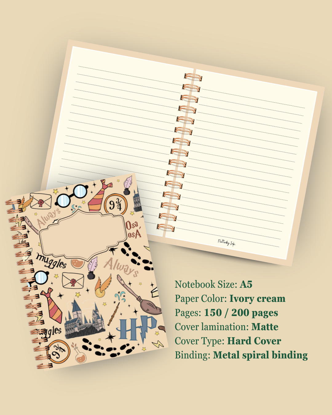Harry Potter Enchanted Spells Notebook