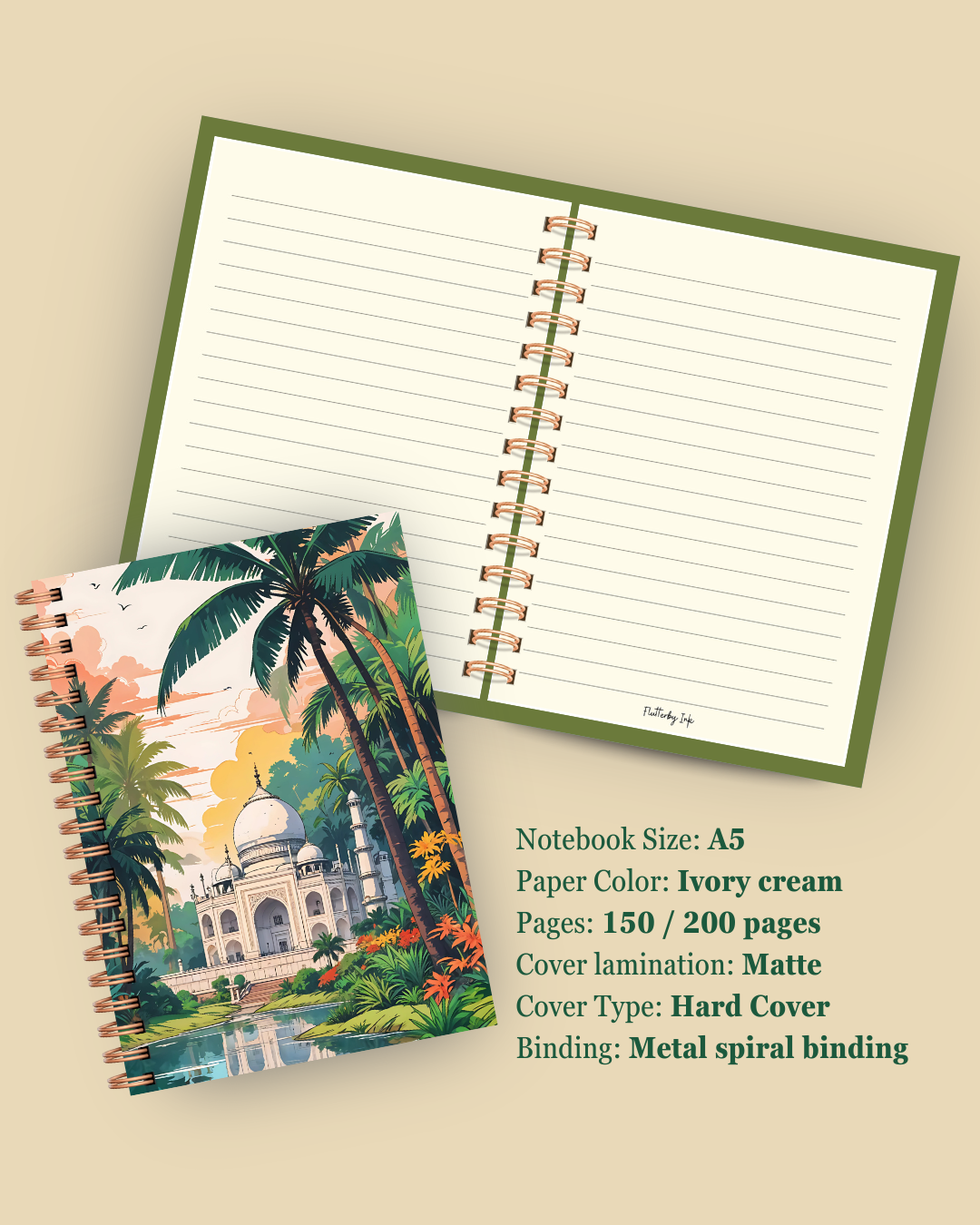 Taj Mahal Notebook