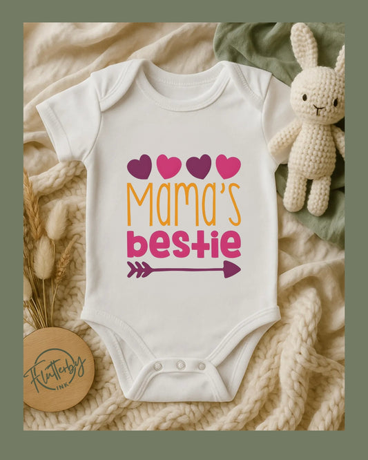 Mama's Bestie Baby Onesie
