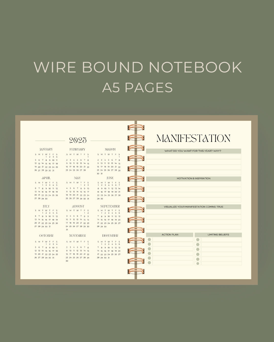 Coffee Vibes Manifestation Planner