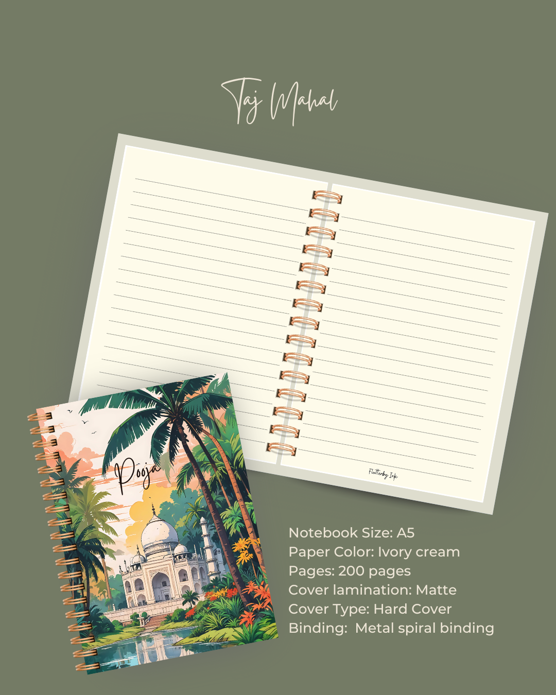 Taj Mahal Notebook