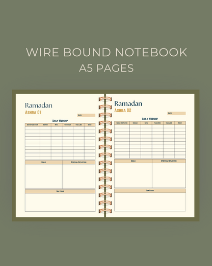 Spiritual Reflection Ramadan Planner