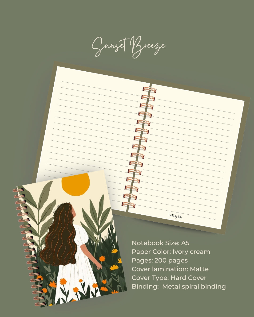 Sunset Breeze Notebook