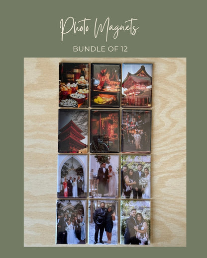 Personalized Photo Magnets Bundle of 12