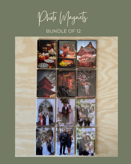 Personalized Photo Magnets Bundle of 12