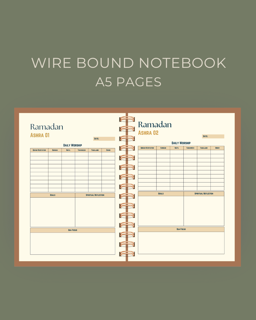 Dessert Journey Ramadan Planner