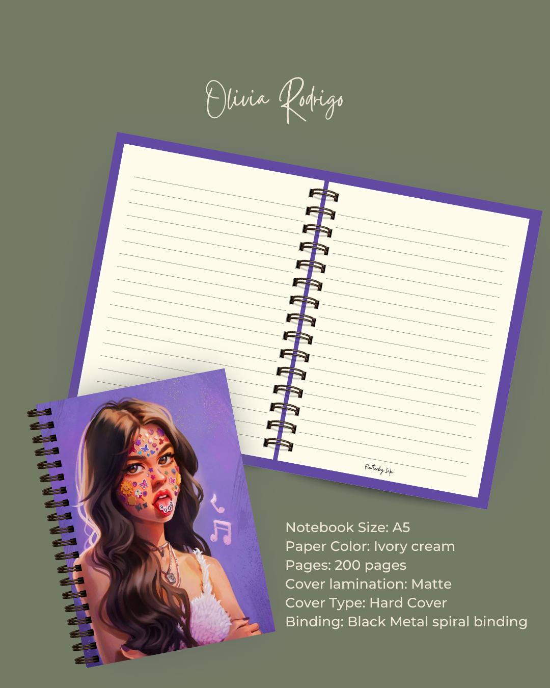 Olivia Rodrigo Notebook