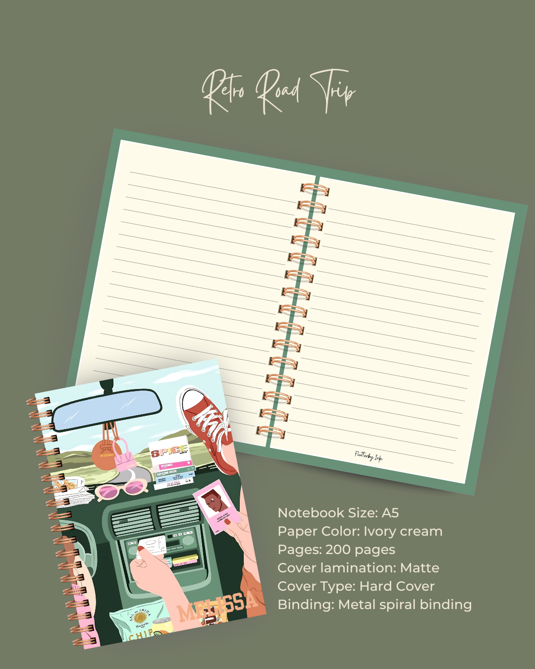 Retro Road Trip Notebook