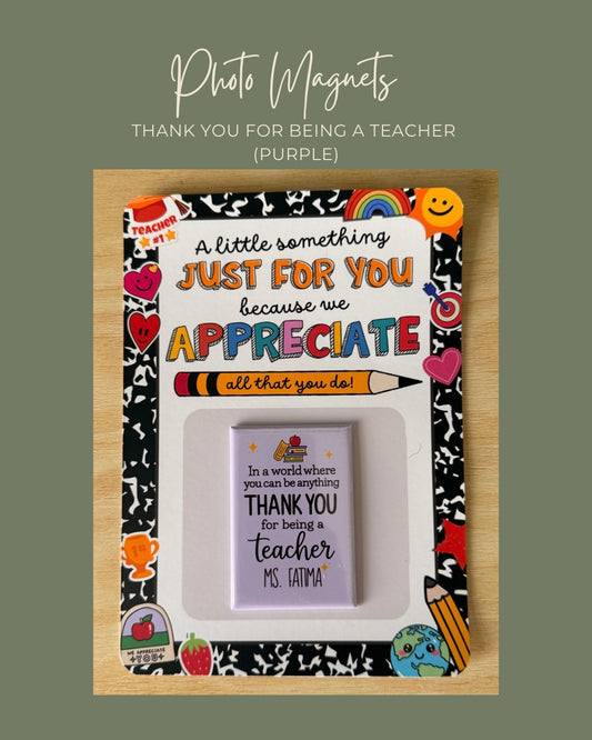 Thank you for being a teacher (purple) Magnet