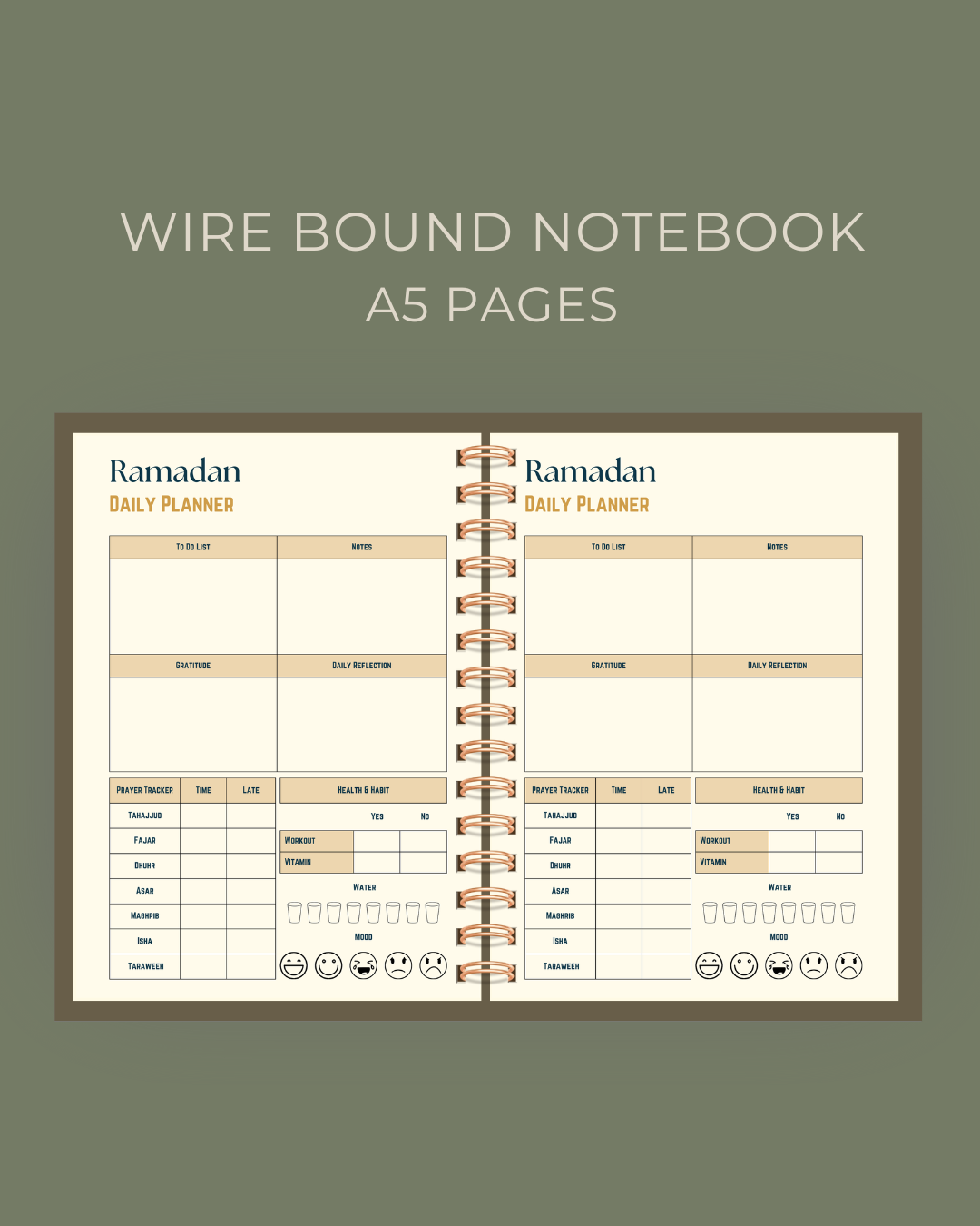 Peaceful Reflection Ramadan Planner