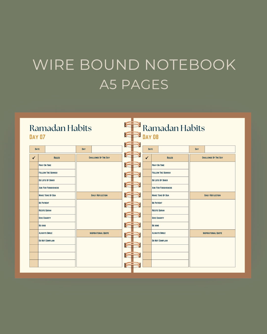 Dessert Journey Ramadan Planner