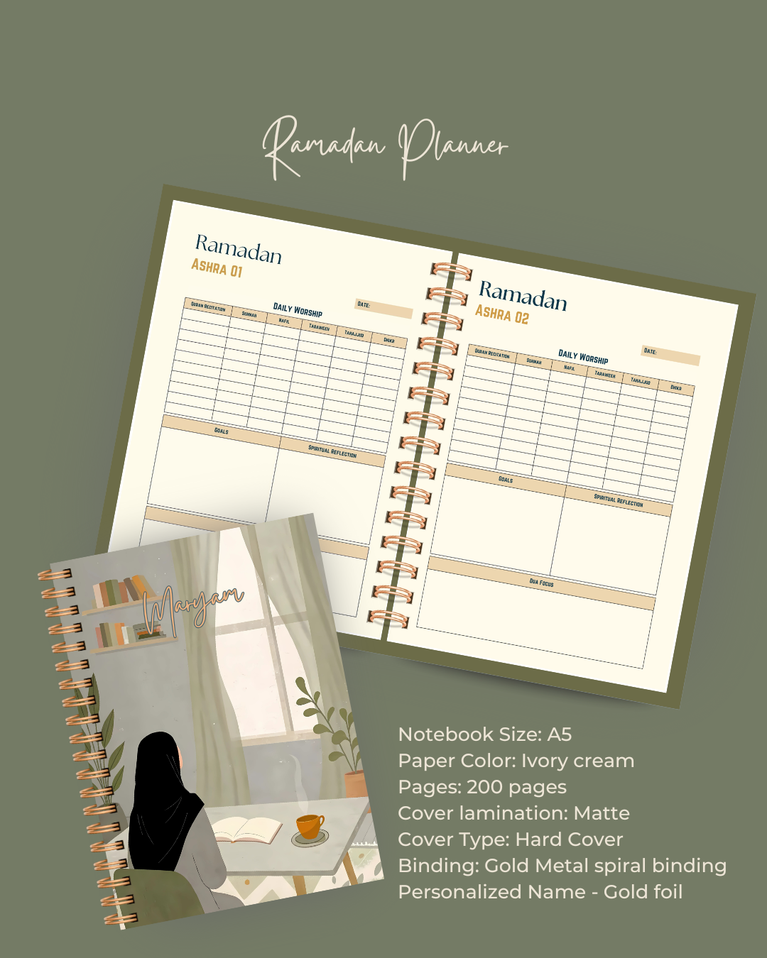 Spiritual Reflection Ramadan Planner