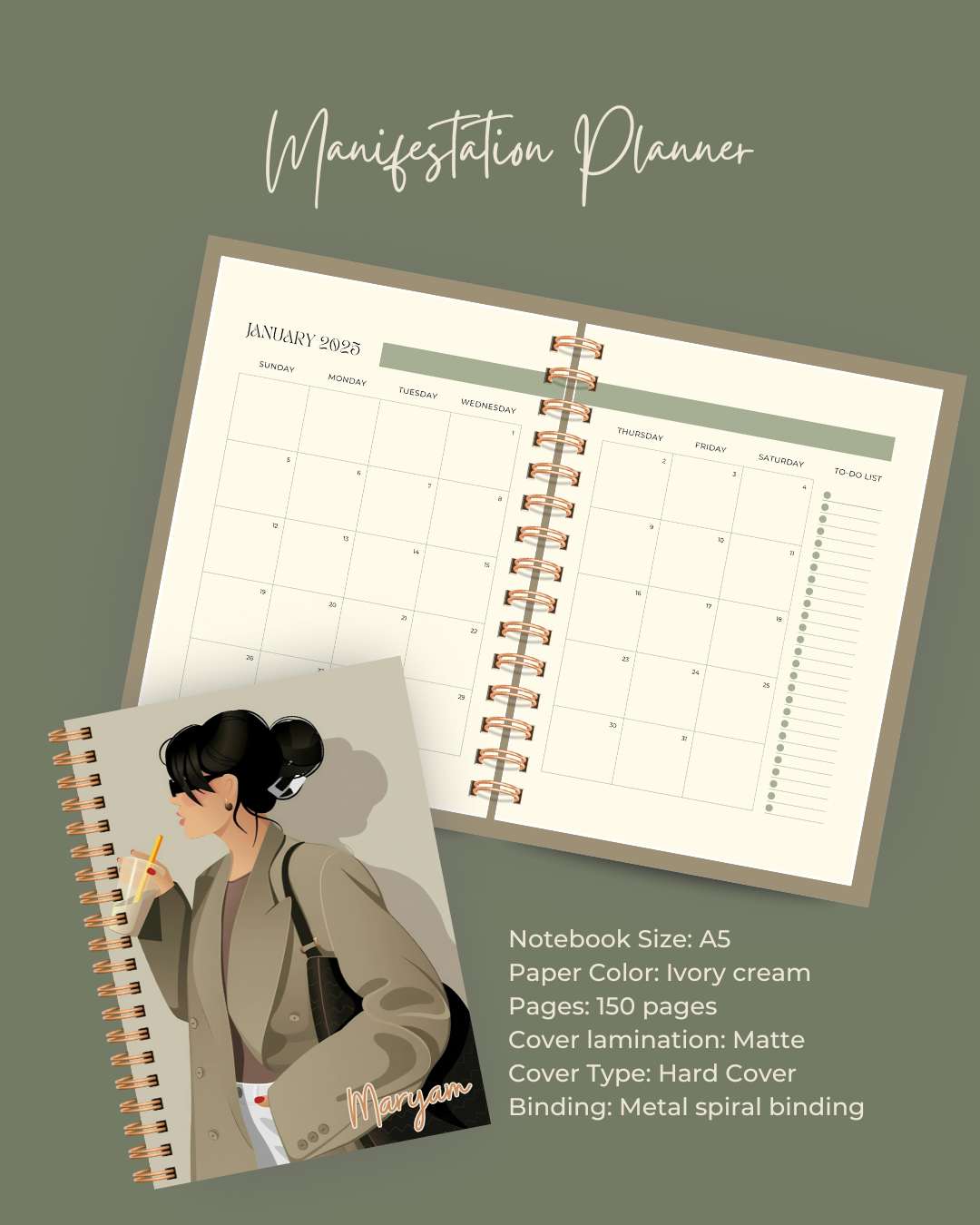 Coffee Vibes Manifestation Planner