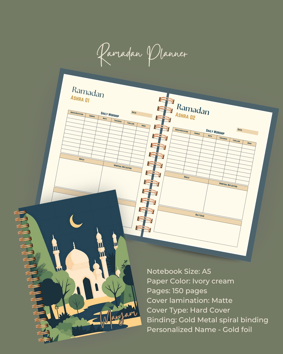 Moonlit Mosque Ramadan Planner