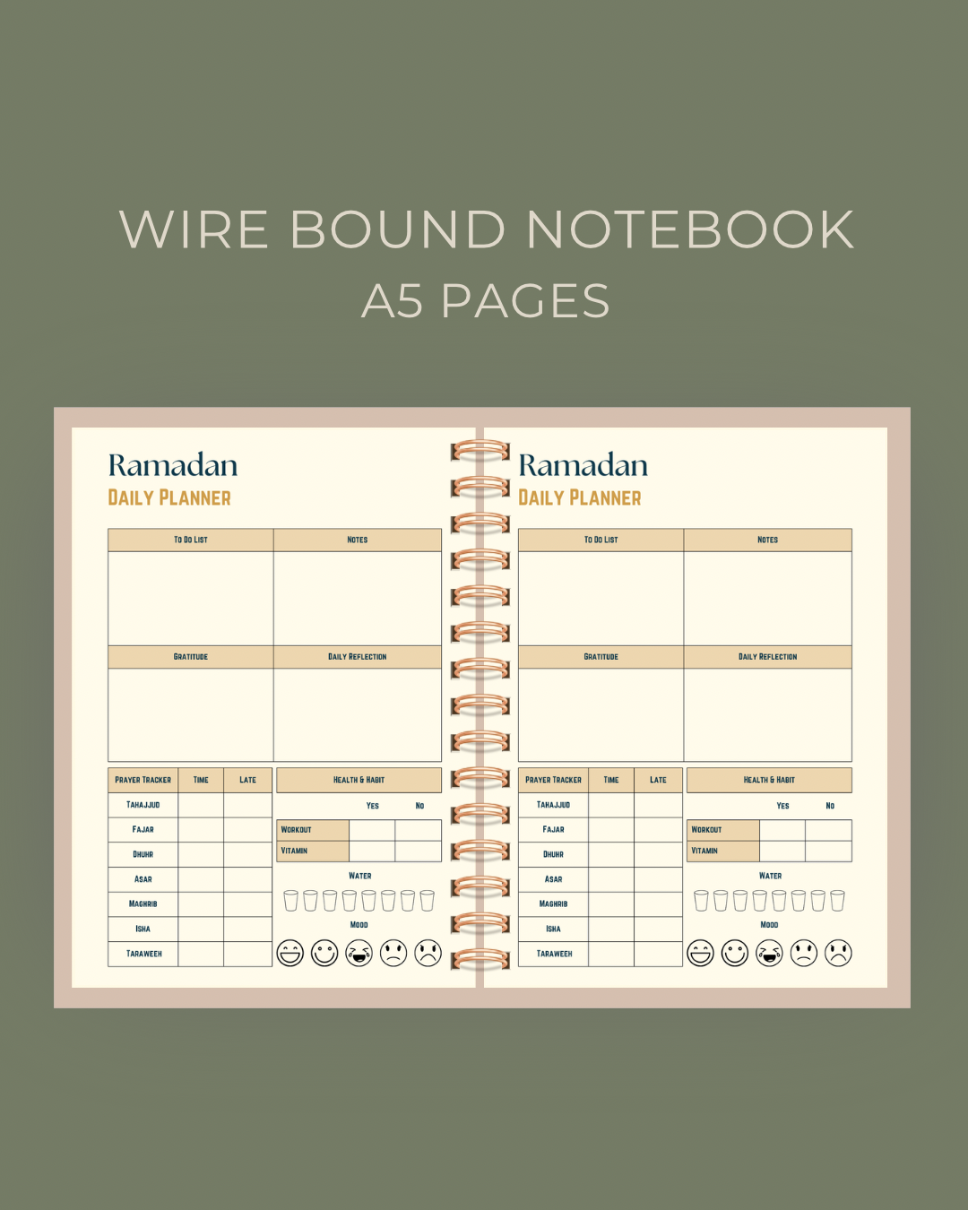 Spiritual Reflection Ramadan Planner