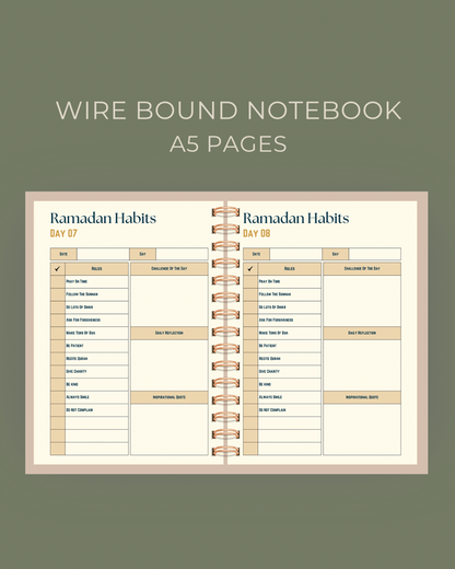 Spiritual Reflection Ramadan Planner