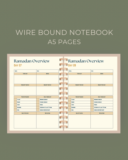 Spiritual Reflection Ramadan Planner