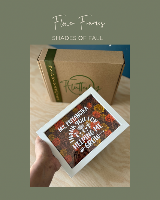 Shades of Fall Flower Frame - 13x18cm